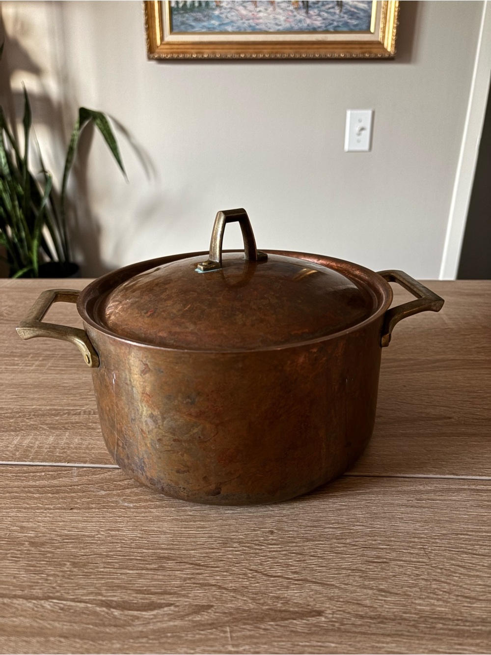 Vintage Paul Revere USA Copper Stockpot- 7.5in 3 Quart